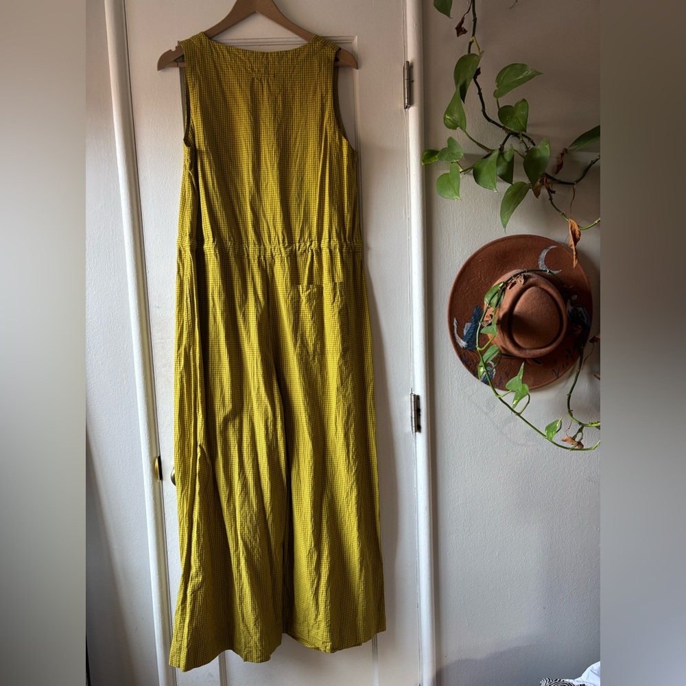Toast Yellow Grid Jumpsuit - Picture 3 of 6